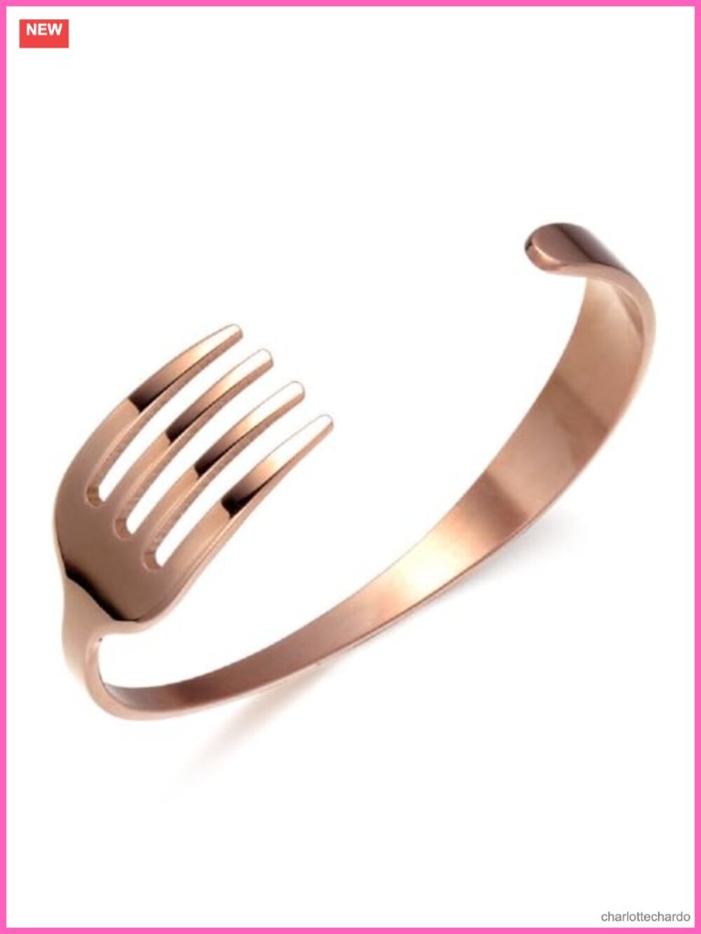Adjustable Fork Bracelet Gold Plated Women Cute Mermaid Cosplay Accessory